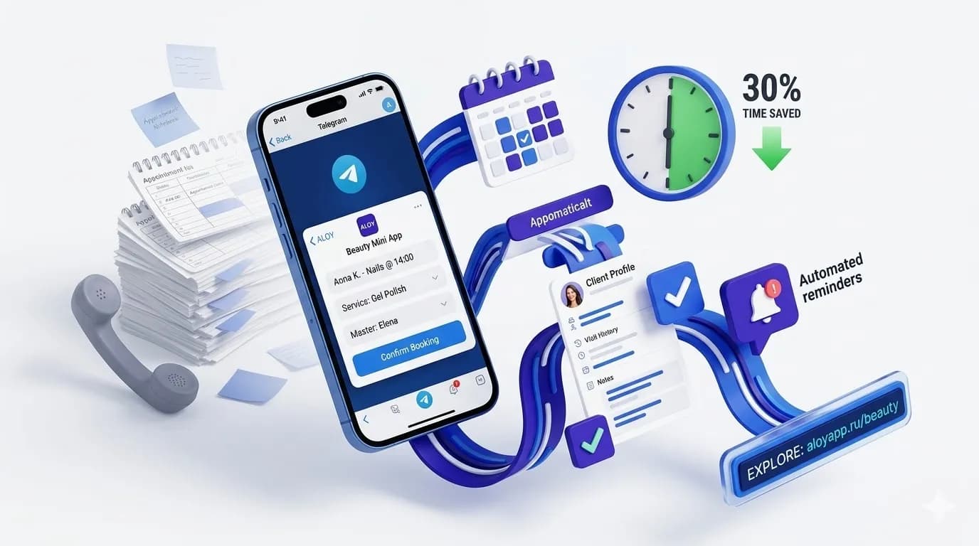 Автоматизация салона: минус 30% рутины администратора