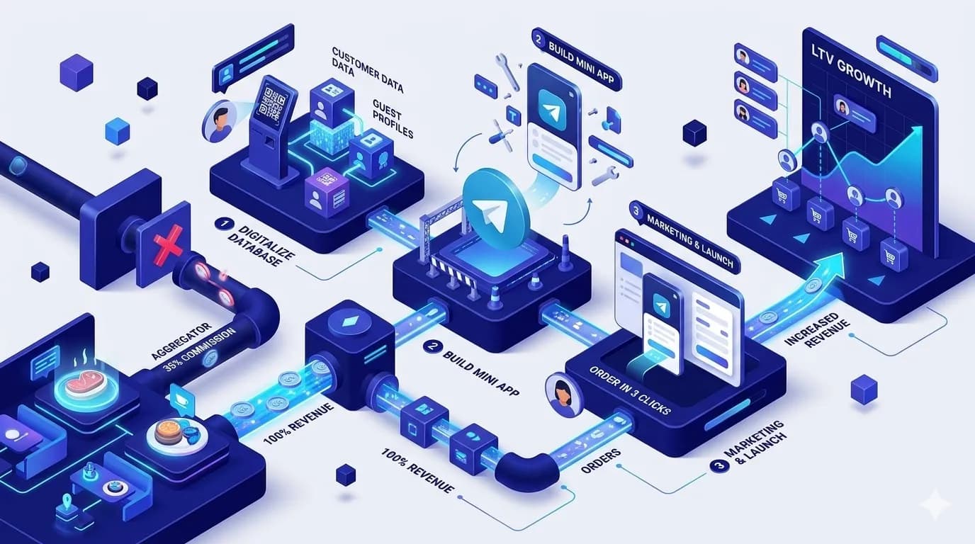 Своя доставка без комиссии 35%: Кейс перехода в Telegram